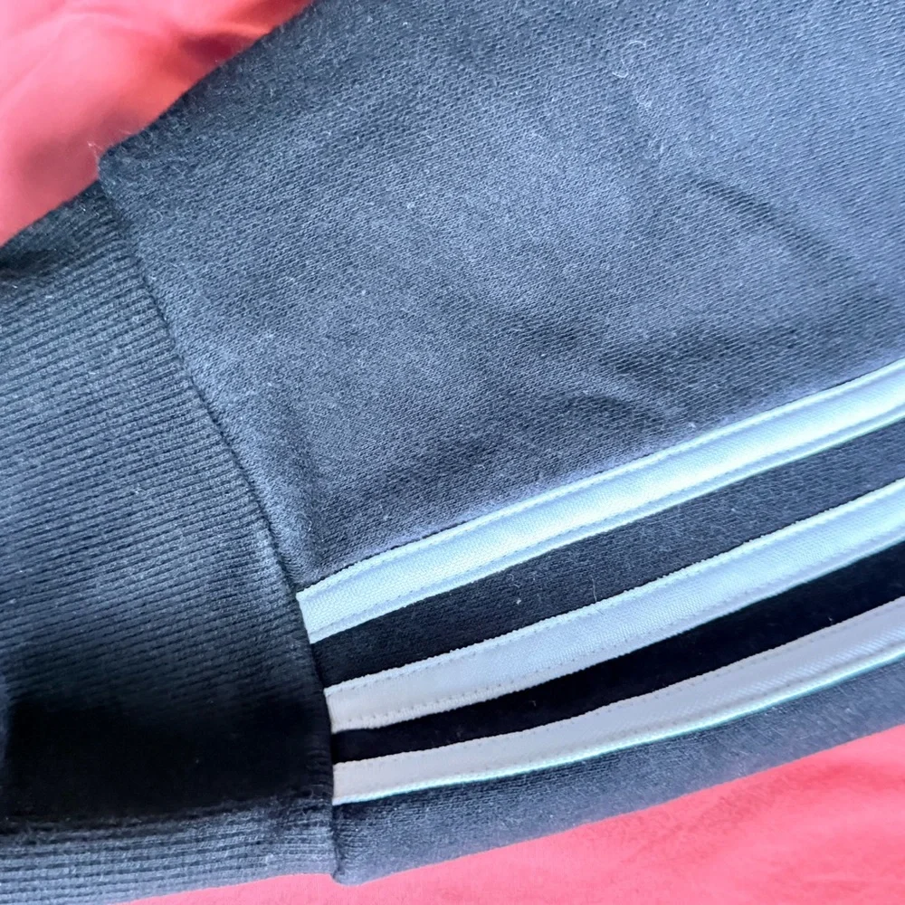 2 pair Adidas Black Track Pants - Picture 12 of 15